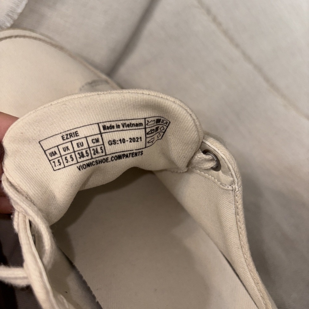 Vionic Ezrie Platform Chunky Lug Sole Comfort Lace Up Sneakers in‎ Aspen 7.5 - Picture 8 of 8